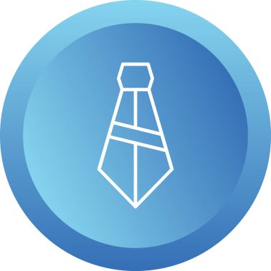 Düz Boyunbağı simgesinin vektör çizimi