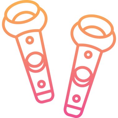 VR kontrolörleri. Web simgesi basit illüstrasyon