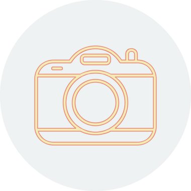 kamera simgesi, vektör illüstrasyonu basit tasarım