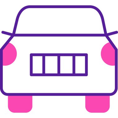 araba web simgesi basit illüstrasyon 