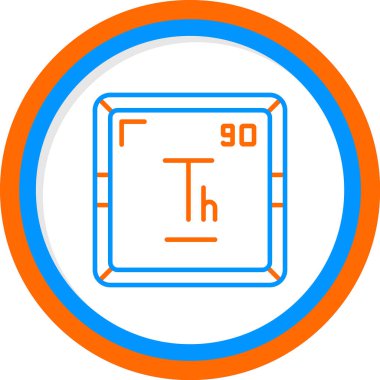 Toryum modern simgesinin vektör illüstrasyonu              