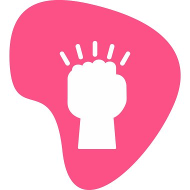 yumruk simgesi, vektör illüstrasyonu basit tasarım