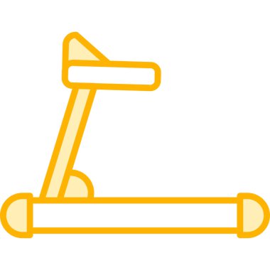 koşu bandı web simgesi, vektör çizim 