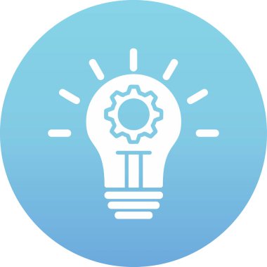 İnovasyon web simgesi basit illüstrasyon 