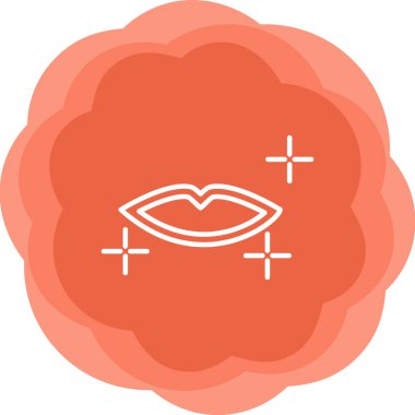 Kadın dudakları, makyaj vektörü illüstrasyonu 