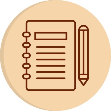 Gündem web simgesi, vektör illüstrasyonu