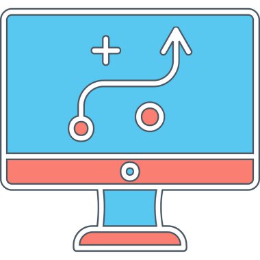 Strateji Simgesi Vektör illüstrasyonu 