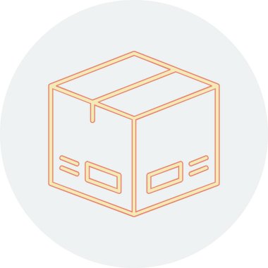 Paket, dağıtım simgesi vektör illüstrasyonu 