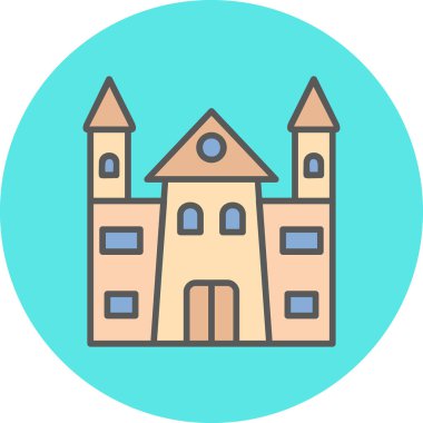 Castle vektör resimleme tasarımı