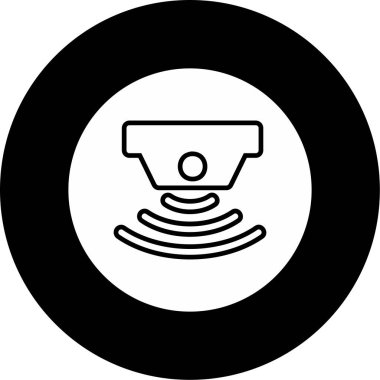 sensör simgesi, vektör illüstrasyonu basit tasarım