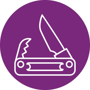 Cep bıçak simge vektör çizim