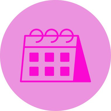 Takvim simgesi, vektör illüstrasyonu basit tasarım