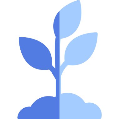 Bitki. Web simgesi basit illüstrasyon 