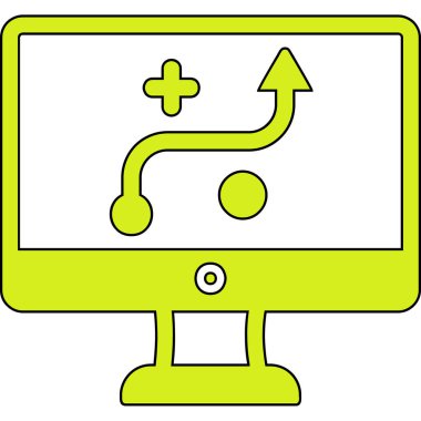 Strateji Simgesi Vektör illüstrasyonu 