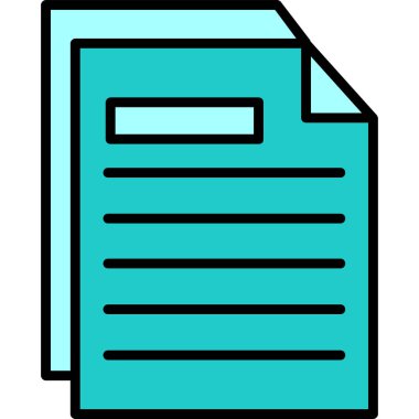 belge dosya simgesi düz biçimli 