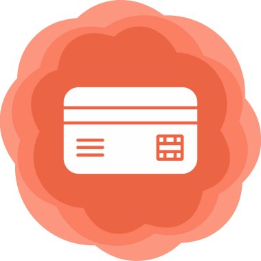 Kredi Kartı. Web simgesi basit illüstrasyon 