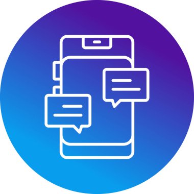 Sohbet baloncukları simgesi, vektör illüstrasyonu basit tasarım