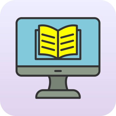 Özel ders. Web simgesi basit illüstrasyon