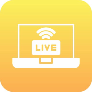 canlı yayın simgesi, basit biçim 