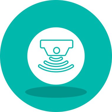 sensör simgesi, vektör illüstrasyonu basit tasarım