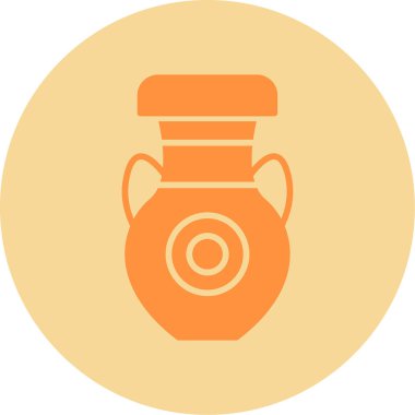 vazo ağ simgesi, vektör illüstrasyonu