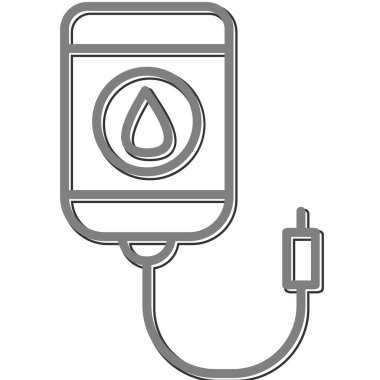 Modern Diyaliz simgesinin vektör çizimi          