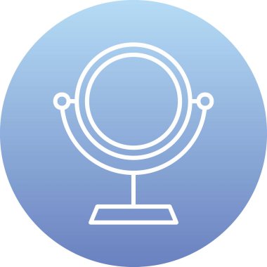 Ayna simgesinin vektör illüstrasyonu 