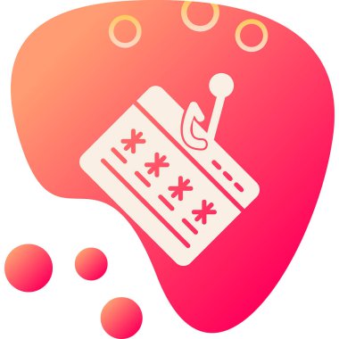 phishing simgesi, vektör illüstrasyonu basit tasarım