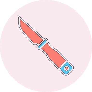 bıçak simgesi vektör illüstrasyonu