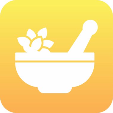 Havan ve tokmak simgeleri, web basit illüstrasyon