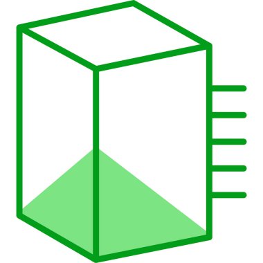 Prizma. Web simgesi basit illüstrasyon                 