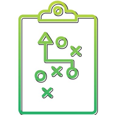 Basit illüstrasyon web simgesi planlama 