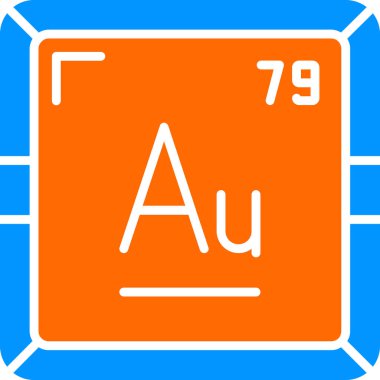 Aurum veya Altın, periyodik tablo simgesinin kimyasal elementi