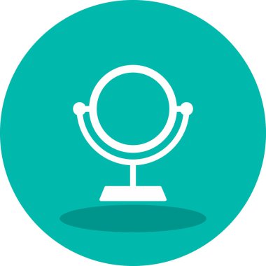 Ayna simgesinin vektör illüstrasyonu 