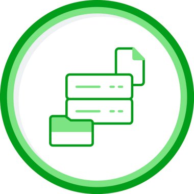 veritabanı sunucu simgesi, vektör illüstrasyon tasarımı 