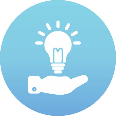 Fikir simgesinin vektör illüstrasyonu 