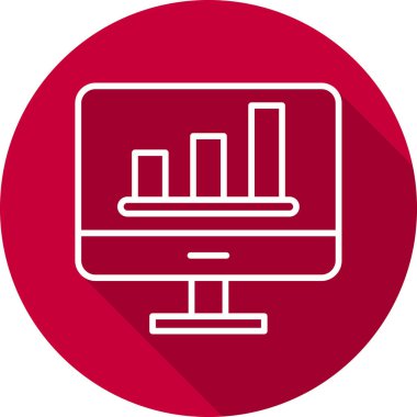 Analiz web simgesi, vektör illüstrasyonu