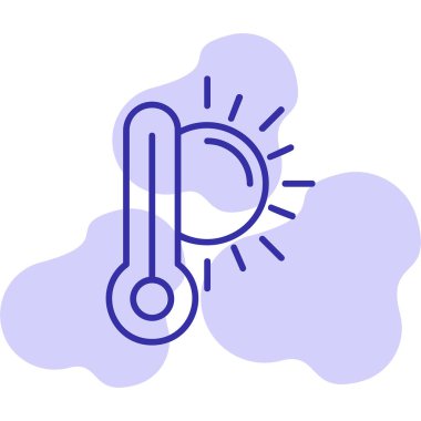  yüksek sıcaklık vektör simgesi