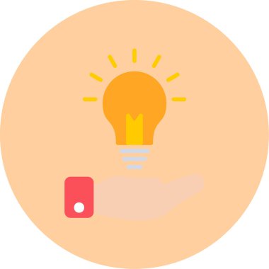 Fikir simgesinin vektör illüstrasyonu 