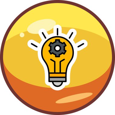 İnovasyon web simgesi basit illüstrasyon 