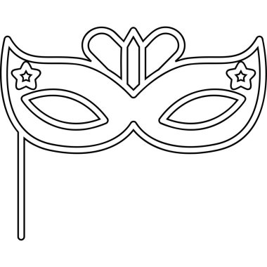 karnaval maskesi vektör illüstrasyonu