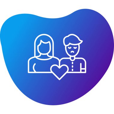 ebeveynler simgesi, vektör illüstrasyonu basit tasarım