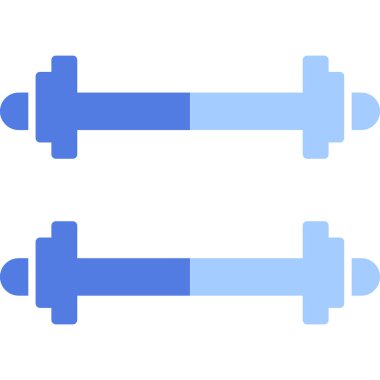 Ağırlıklandırılmış çubuk simgesi web basit illüstrasyon