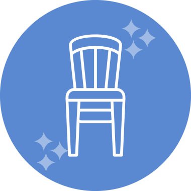 Sandalye. Web simgesi basit illüstrasyon 