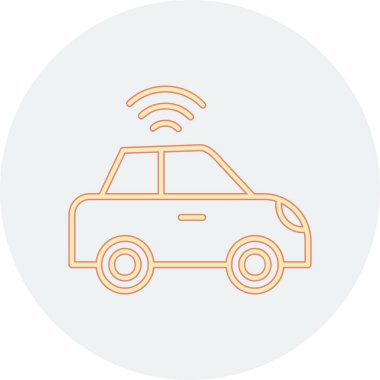 araba web simgesi basit illüstrasyon 