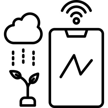 İklim web simgesi vektör illüstrasyonu