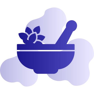 Havan ve tokmak simgeleri, web basit illüstrasyon