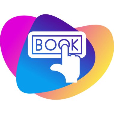 Yer ayırtıyorum. Web simgesi basit illüstrasyon                 