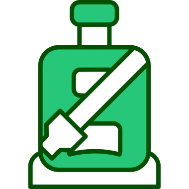 Araba koltuğu. Web simgesi basit illüstrasyon.