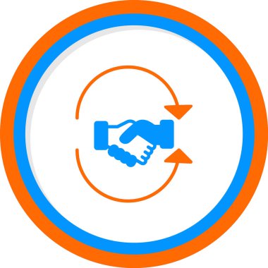 El sıkışma simgesi, vektör illüstrasyonu basit tasarım